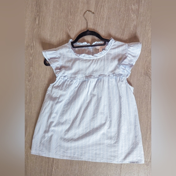 LC Lauren Conrad Tops - LC Lauren Conrad Light Blue Striped Blouse Size Small EUC